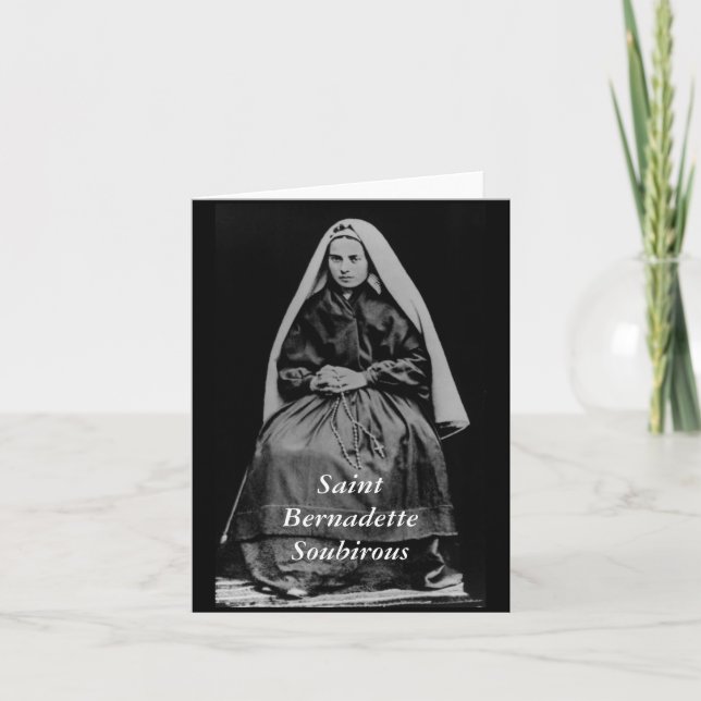 Saint Bernadette Soubirous Card (Front)