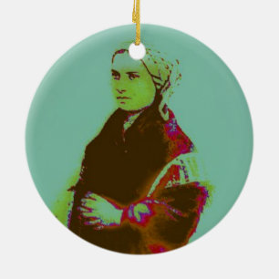 SAINT BERNADETTE SOUBIROUS CERAMIC ORNAMENT
