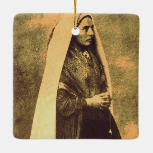 SAINT BERNADETTE SOUBIROUS CERAMIC ORNAMENT