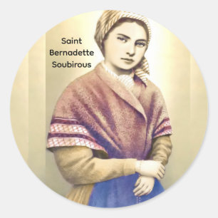 Saint Bernadette Soubirous Classic Round Sticker