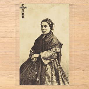 Saint Bernadette Soubirous Fine Art Acrylic Invitations