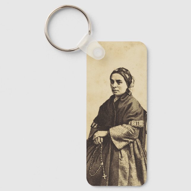Saint Bernadette Soubirous Fine Art Keychain (Front)