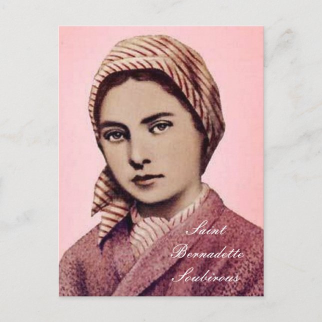 SAINT BERNADETTE SOUBIROUS POSTCARD (Front)