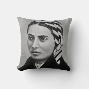 SAINT BERNADETTE SOUBIROUS THROW PILLOW