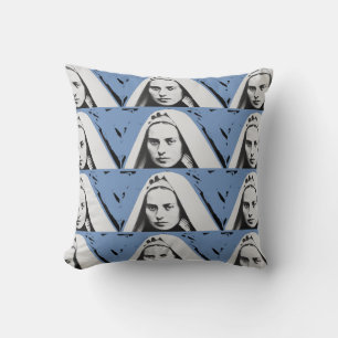 SAINT BERNADETTE SOUBIROUS THROW PILLOW