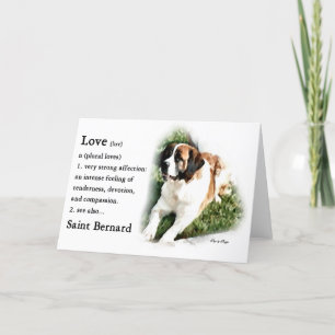 Saint Bernard Art Gifts Card
