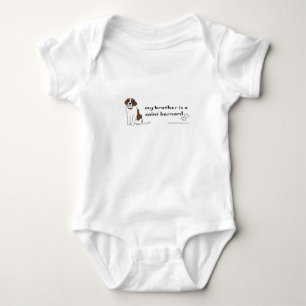 saint bernard baby bodysuit