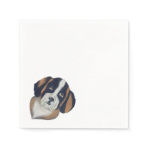 Saint Bernard Bar Cocktail Wedding Napkin
