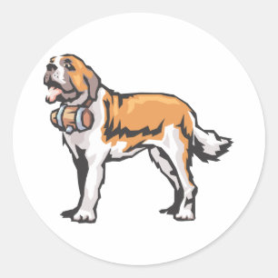 Saint Bernard Classic Round Sticker