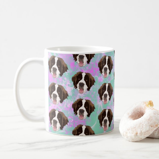 Saint Bernard Coffee Mug (With Donut)