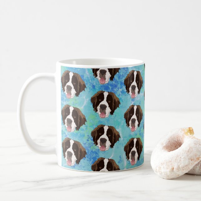Saint Bernard Coffee Mug (With Donut)