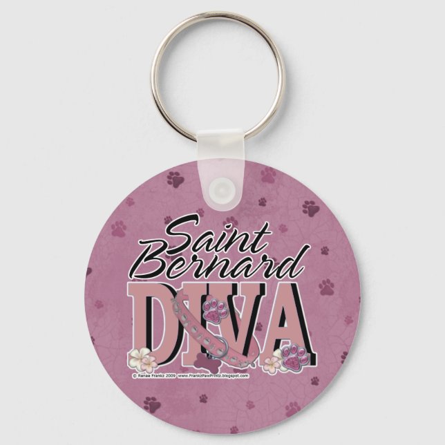 Saint Bernard DIVA Keychain (Front)