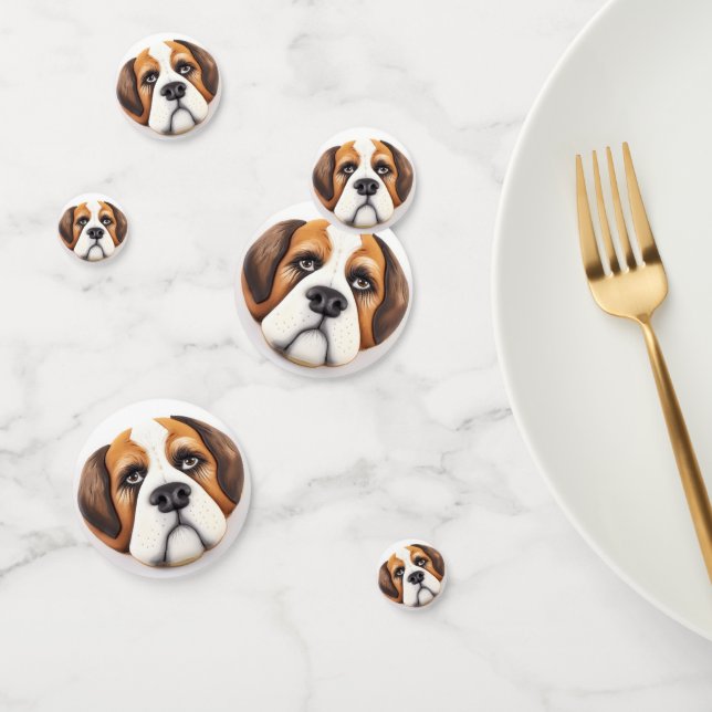 Saint Bernard Dog 3D Inspired Confetti (Group)