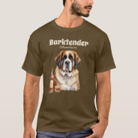 Saint Bernard Dog Barktender Extraordinair