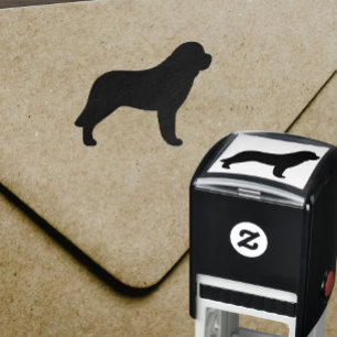 Saint Bernard Dog Breed Silhouette Self-inking Stamp