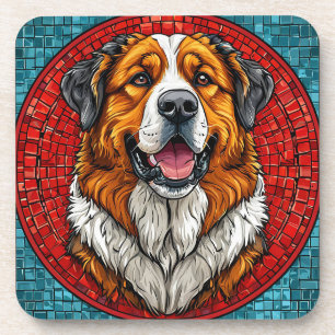 Saint Bernard dog Coaster