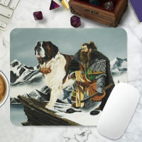Saint Bernard Dog Dwarf Fantasy