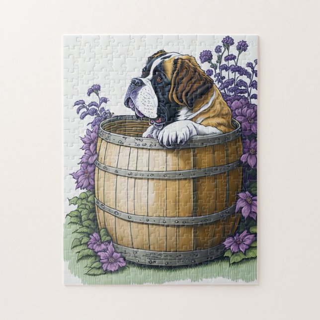 Saint Bernard Dog Jigsaw Puzzle (Vertical)