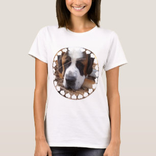 Saint Bernard Dog Long Sleeve Women's T-Shirt