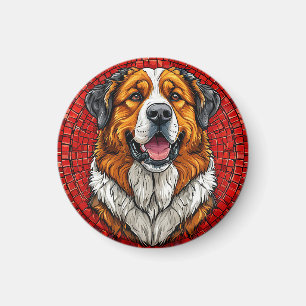 Saint Bernard dog Magnet