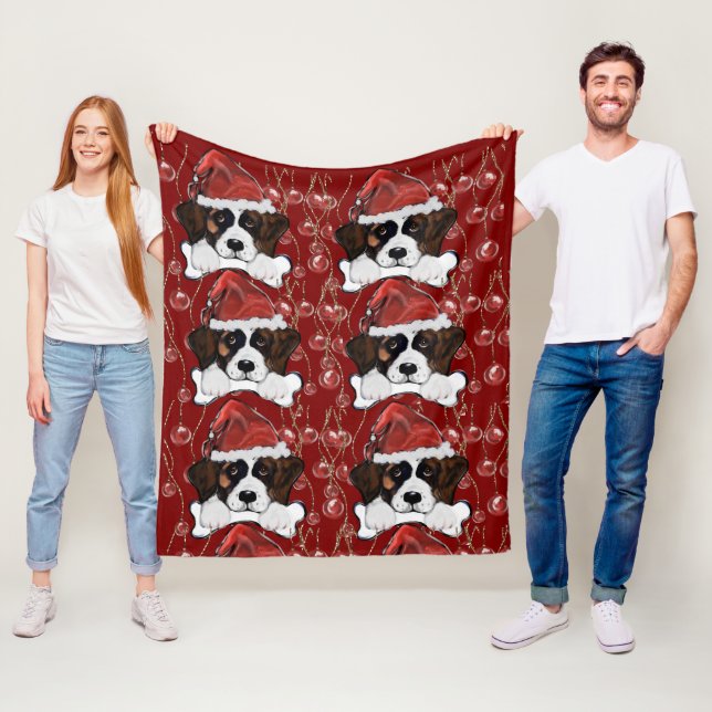 Saint Bernard  Fleece Blanket (In Situ)