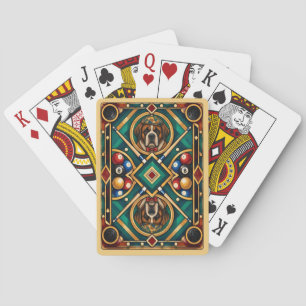 Saint Bernard, Geometric Mosaic Playing Cards
