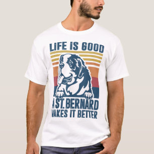 Saint Bernard Gifts For Women Men Dog Mom Dad St B T-Shirt