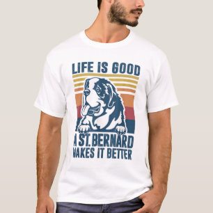 Saint Bernard Gifts For Women Men Dog Mom Dad St B T-Shirt