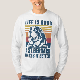 Saint Bernard Gifts For Women Men Dog Mom Dad St B T-Shirt