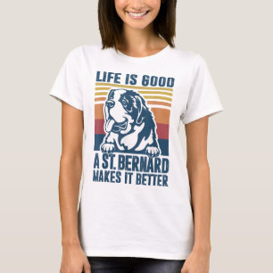 Saint Bernard Gifts For Women Men Dog Mom Dad St B T-Shirt