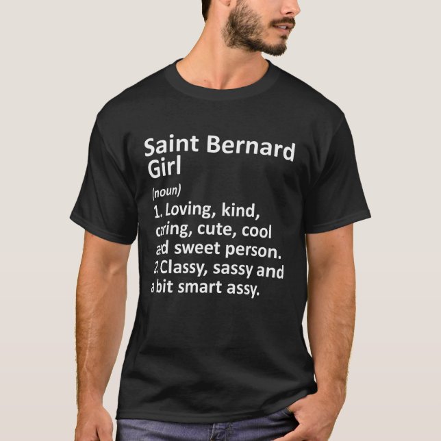 Saint Bernard Girl Oh Ohio City Home Roots T-Shirt (Front)