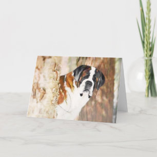 Saint Bernard Greeting Card