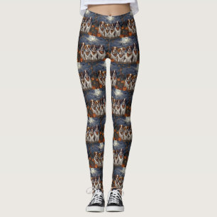 Saint Bernard Halloween Spooky Leggings