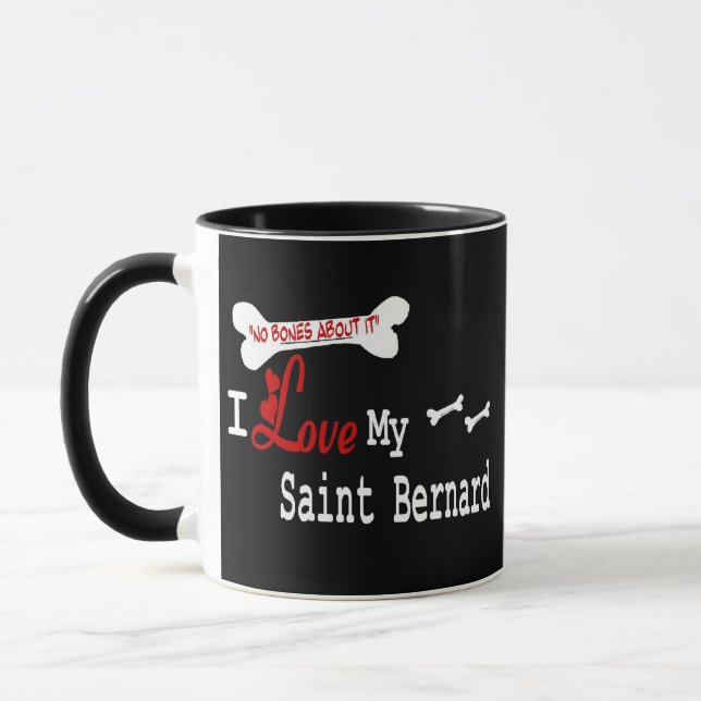 Saint . Bernard (I Love) Mug (Left)