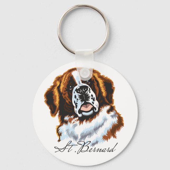 saint bernard keychain (Front)