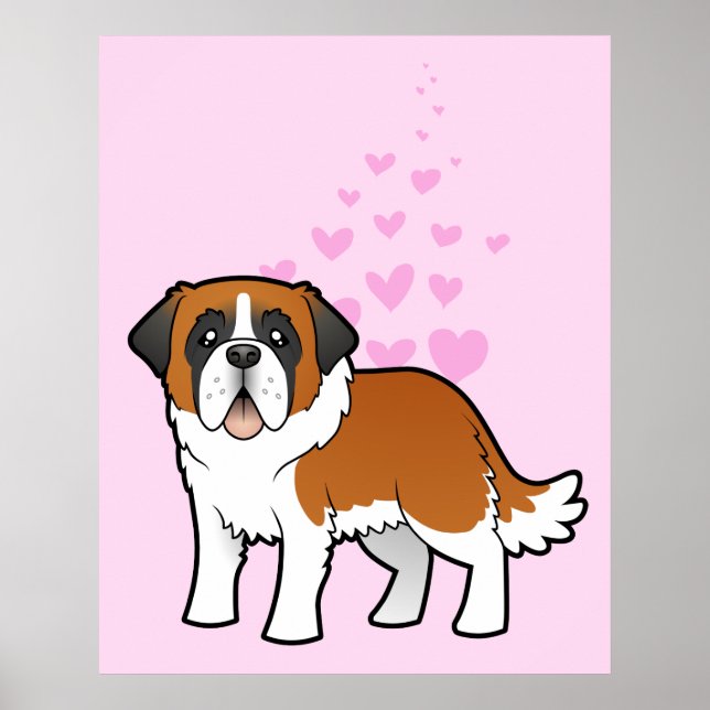 Saint Bernard Love Poster (Front)