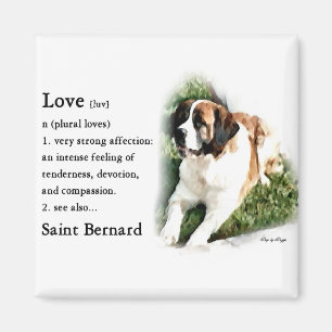 Saint Bernard Lovers Magnet