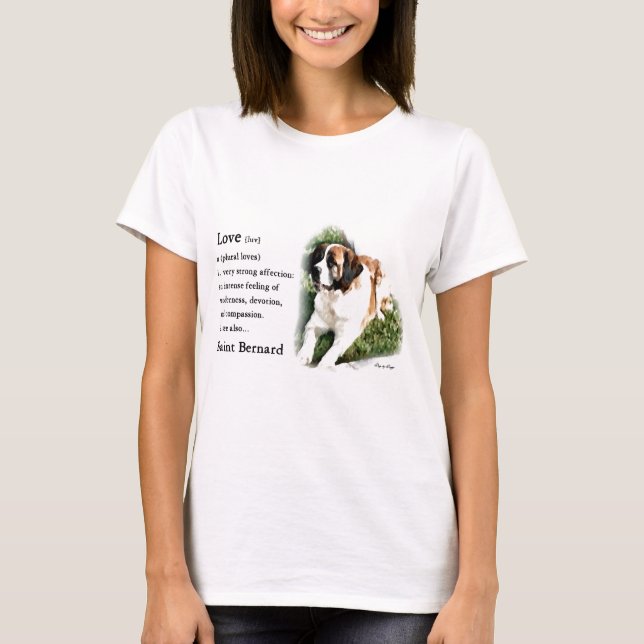 Saint Bernard Lovers T-Shirt (Front)