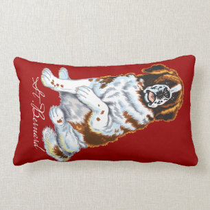 saint bernard lumbar pillow