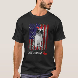 Saint Bernard Mom  Mothers Day Dog T-Shirt