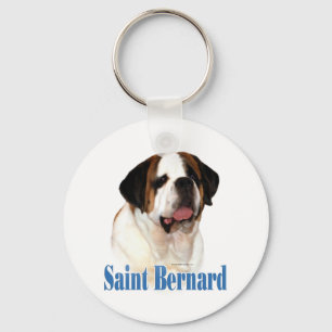 Saint Bernard Name Keychain