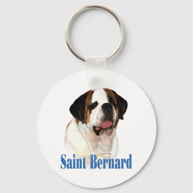 Saint Bernard Name Keychain (Front)