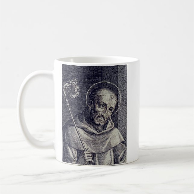 Saint Bernard of Clairvaux Mellifluous Doctor Art Coffee Mug (Left)