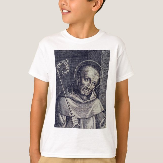 Saint Bernard of Clairvaux Mellifluous Doctor Art T-Shirt (Front)