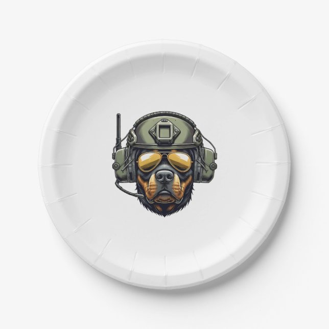 Saint Bernard  Paper Plate (Front)