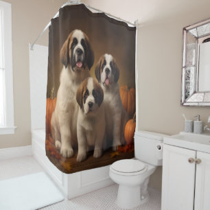 Saint Bernard Puppy Autumn Delight Pumpkin