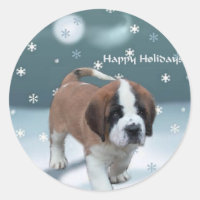 Saint Bernard Puppy Christmas Gifts