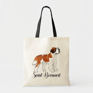 Saint Bernard Puppy Dog -  Love St. Bernard Tote Bag