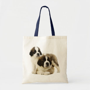 Saint Bernard Puppy Dog -  Love St. Bernard Tote Bag