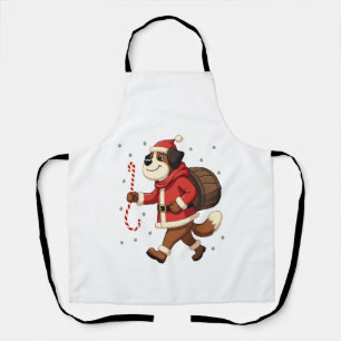 Saint Bernard Rescue Christmas Apron